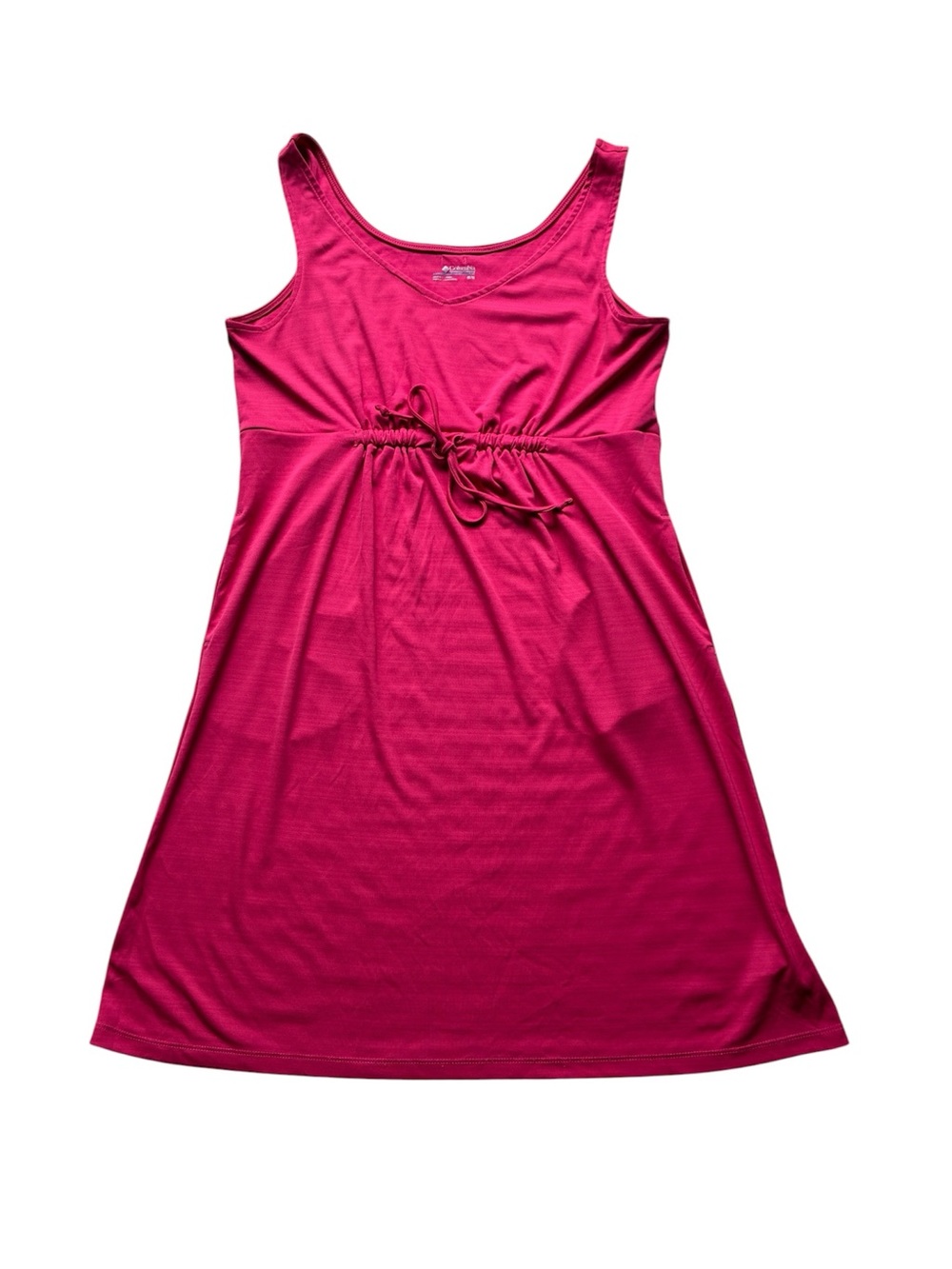 Columbia Women's Pink Sleeveless Drawstring Waist Dress Size Medium